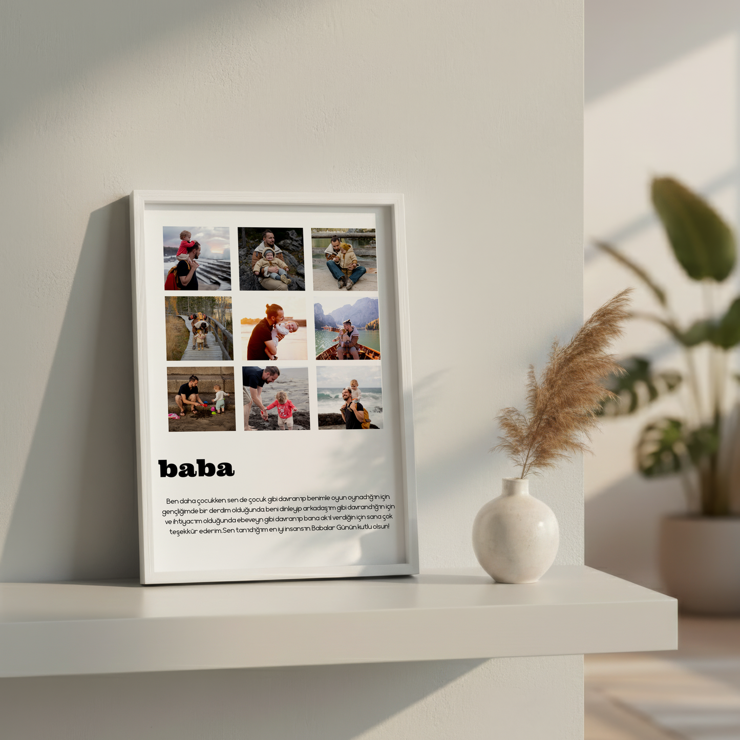 Baba Yazılı Poster Tablosu